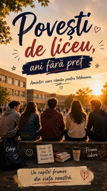 Povești de liceu, ani fără preț Melodie despre liceu, colegi și prima iubire