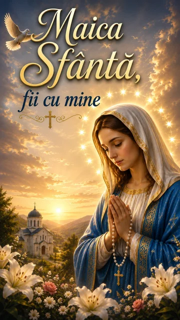 Maica Sfântă, fii cu mine – melodie religioasă despre Maica Domnului