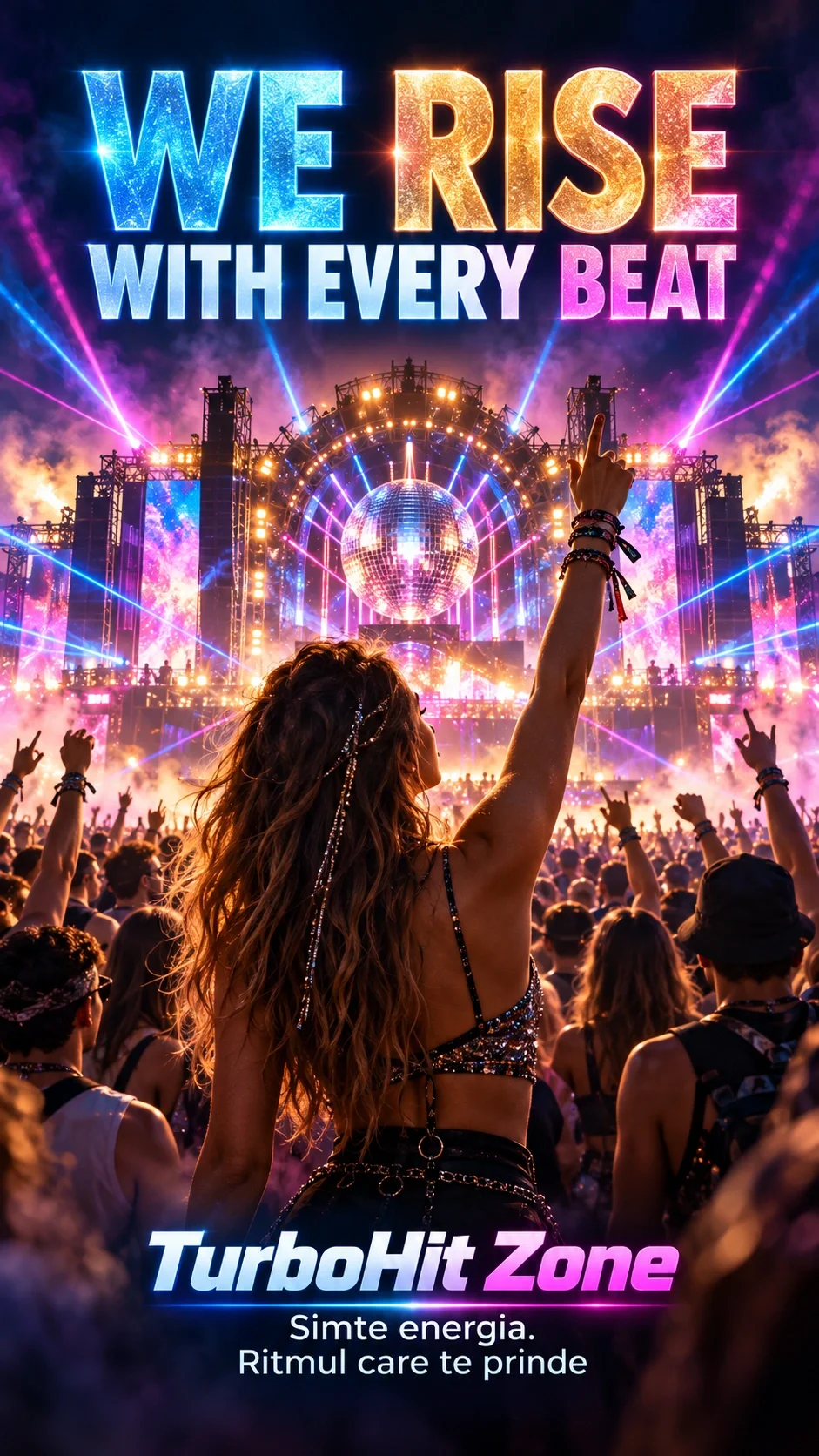 We Rise with Every Beat D | Disco EDM Festival Anthem | TurboHit Zone