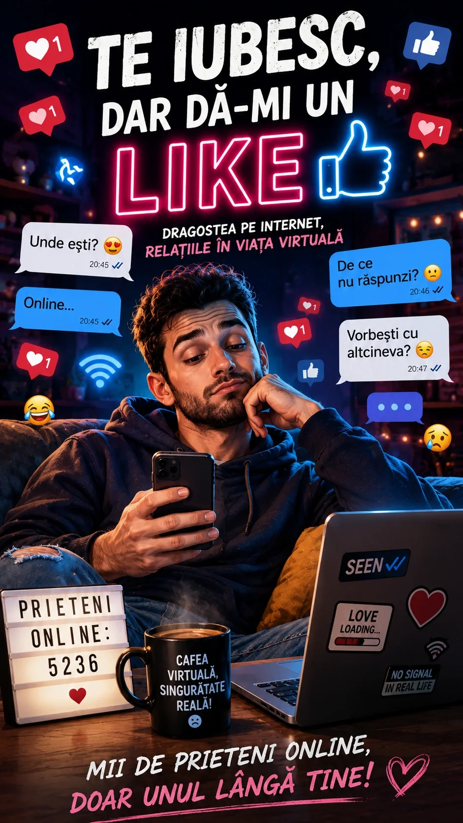 Te iubesc, dar dă-mi un like | Melodie satirică despre dragostea pe internet