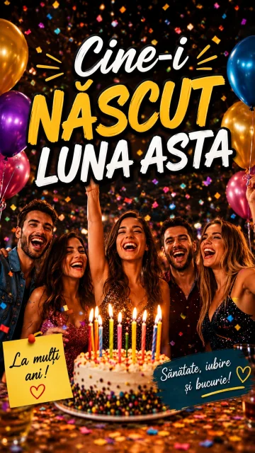 Cine-i născut luna asta? | Melodie de La mulți ani