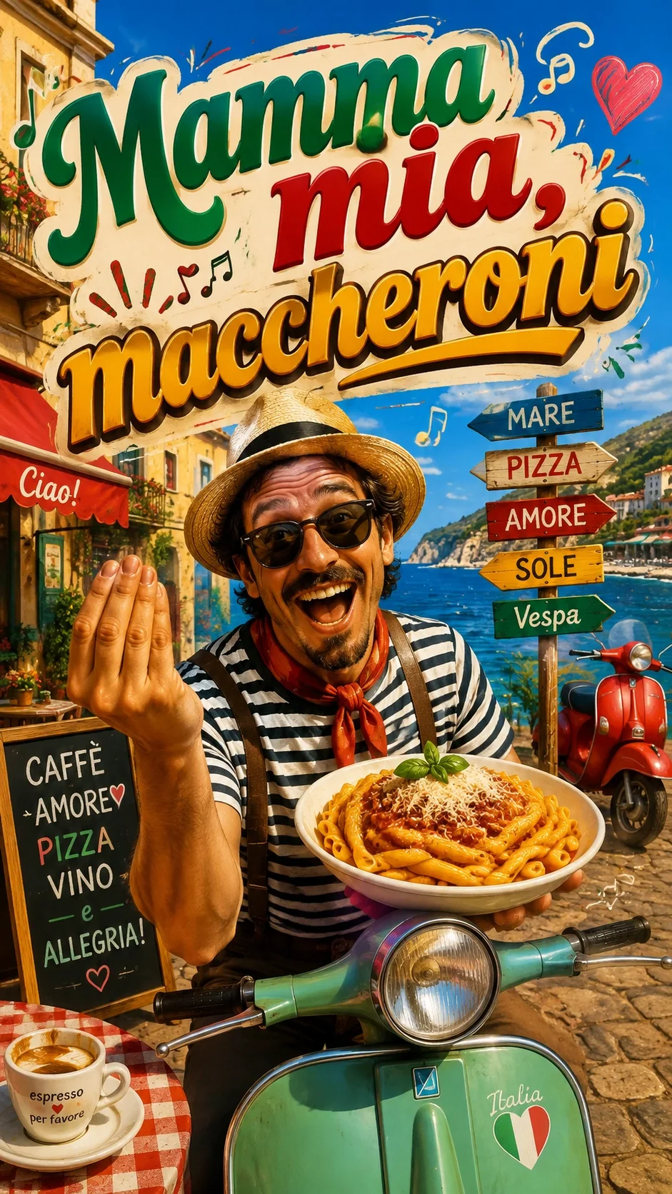 Mamma mia, maccheroni! | Melodie comică în stil italian | TurboHit Zon