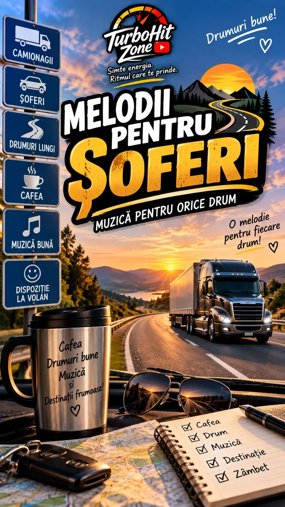 Melodii pentru șoferi | Muzică pentru drum și camionagii