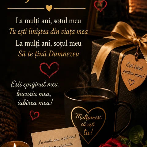 La mulți ani, soțul meu – melodie și dedicație pentru soț