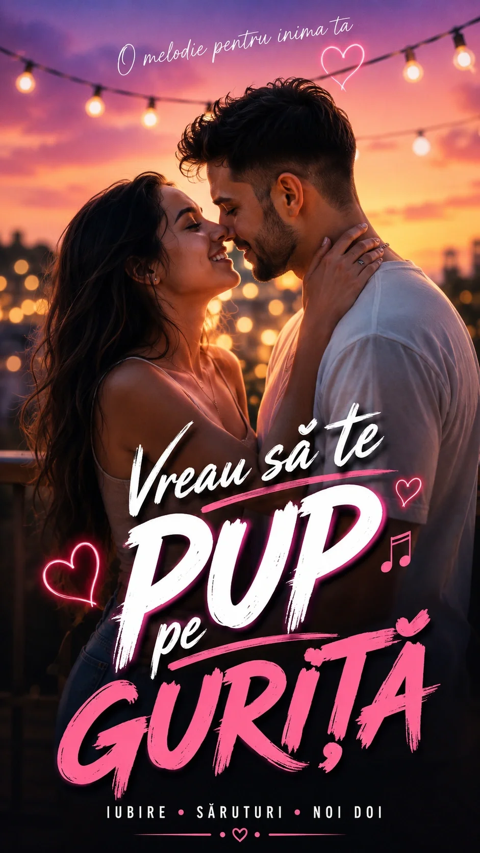 Vreau să te pup pe guriță | Melodie de dragoste