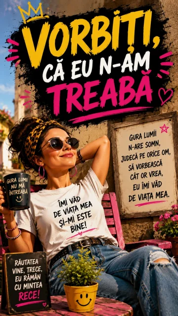 Vorbiți, că eu n-am treabă – melodie satirică despre gura lumii și răutate