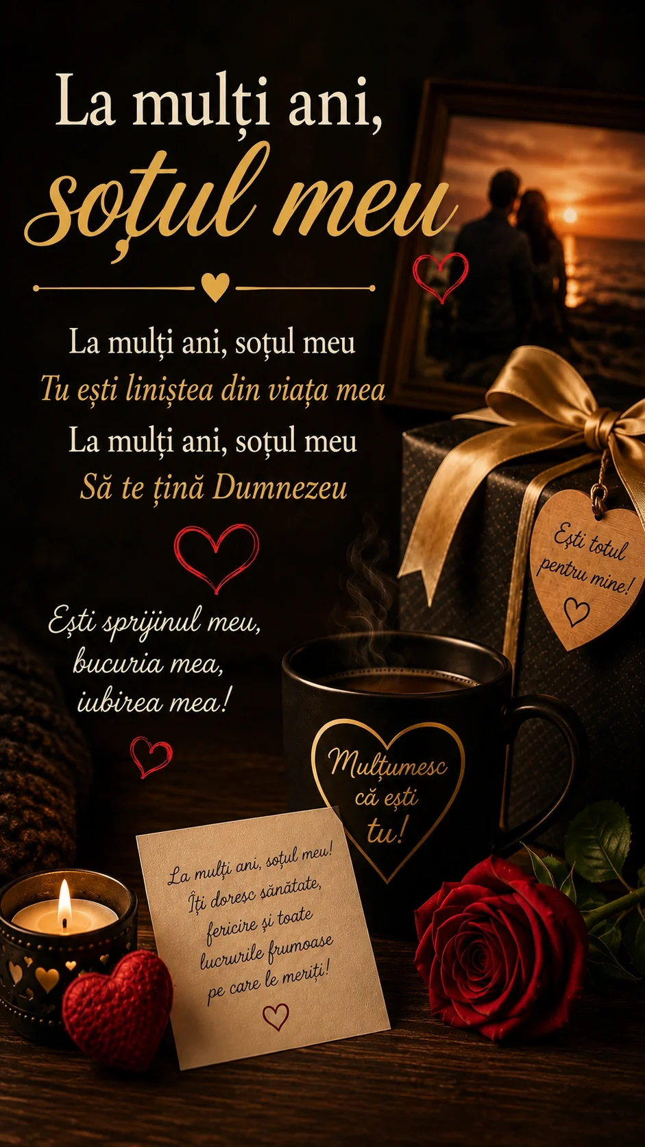 La mulți ani, soțul meu – melodie și dedicație pentru soț