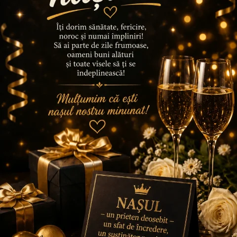 La mulți ani, nașule! 🎂🥂 O dedicație pentru un naș deosebit