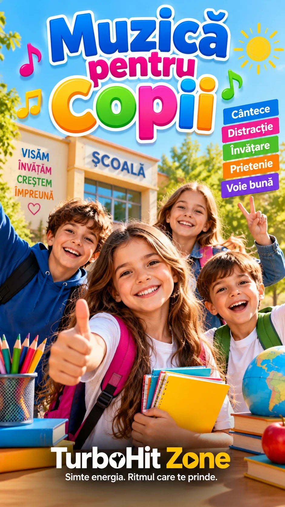 Muzică pentru Copii | Cântece vesele și educative | TurboHit Zone
