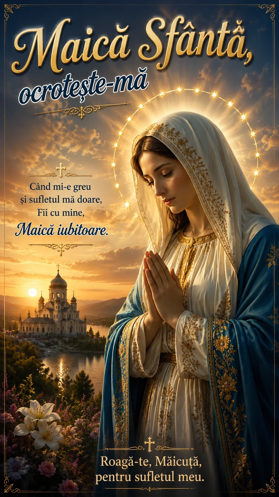 Maică Sfântă, ocrotește-mă | Cântec religios de rugăciune și ocrotire
