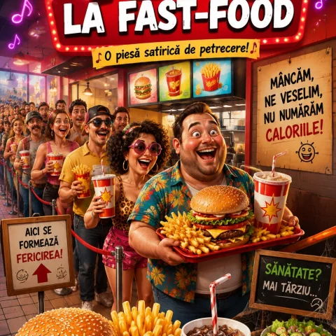 Coadă mare la fast food - Melodie satirică și amuzantă despre mâncare