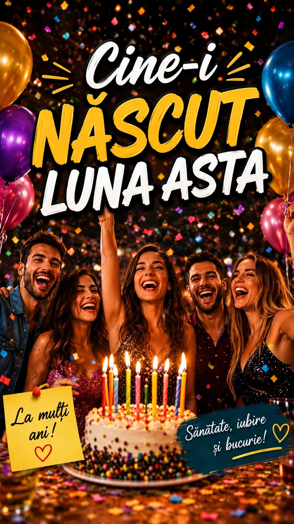 Cine-i născut luna asta? | Melodie de La mulți ani